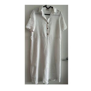 Bellambra White Linen Dress XS